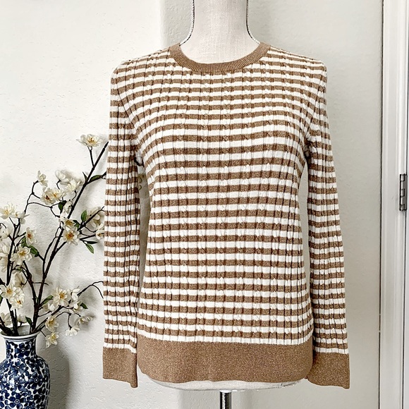 TALBOTS Pullover Striped Sweater - Picture 2 of 13